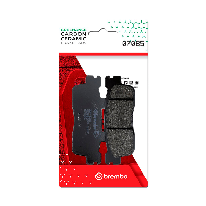 Brembo OE Kawasaki J/Kymco Agility/Kymco Downtown/Kymco X-Town Carbon Ceramic Brake Pad – Rear