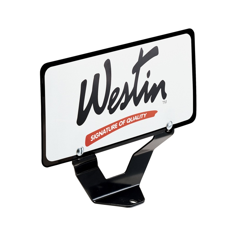 Westin Bull Bar License Plate Relocator – Black