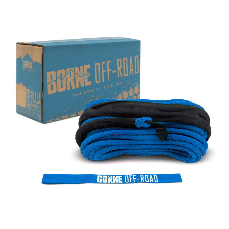 Borne Off-Road Synthetic Rope – 3/8in x 85ft – Blue