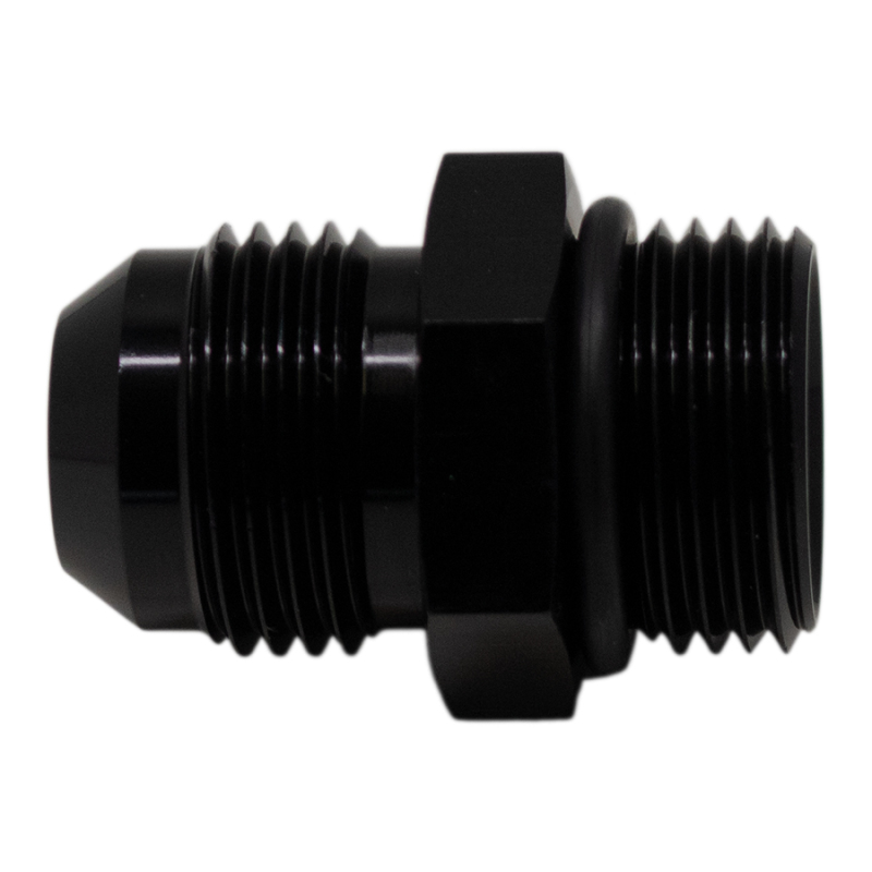 DeatschWerks 10AN ORB Male to 10 AN Male Flare Adapter (Incl O-Ring) – Anodized Matte Black