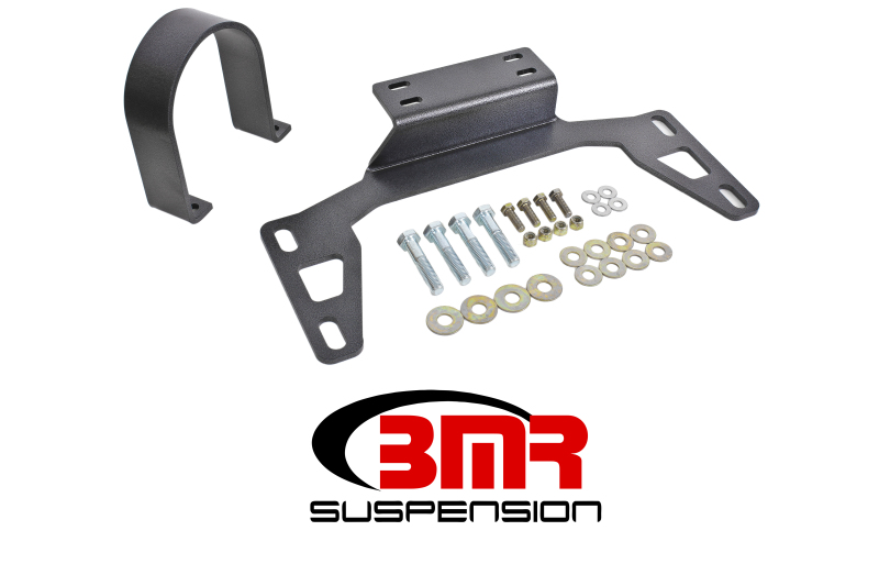 BMR 11-14 S197 Mustang Front Driveshaft Safety Loop – Black Hammertone