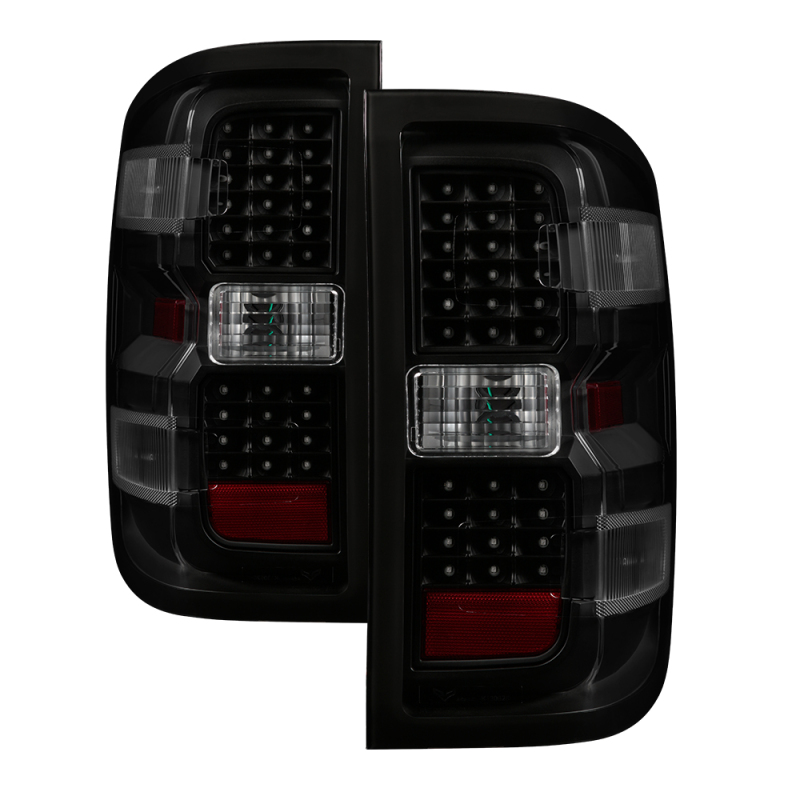 xTune Chevy 1500 14-16 / Silverado 2500HD/3500HD LED Tail Lights – Black Smoked ALT-JH-CS14-LED-BSM