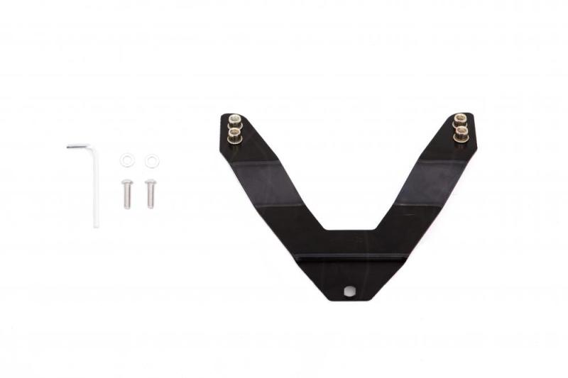 Lund Universal License Plate Relocation Kit For Bull Bars – Black