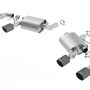 Borla 2016-2017 Chevrolet Camaro SS AT/MT RWD S-type Exhaust (w/ Dual Mode Valves) - Black CF Tip