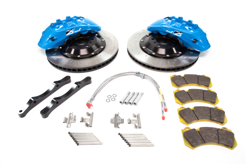 Alcon 2009+ Nissan GT-R R35 412x36mm Rotor 6 Piston Caliper RC6 Front Axle Kit – Sky Blue