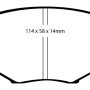 EBC 94-01 Mazda Miata MX5 1.8 Yellowstuff Front Brake Pads
