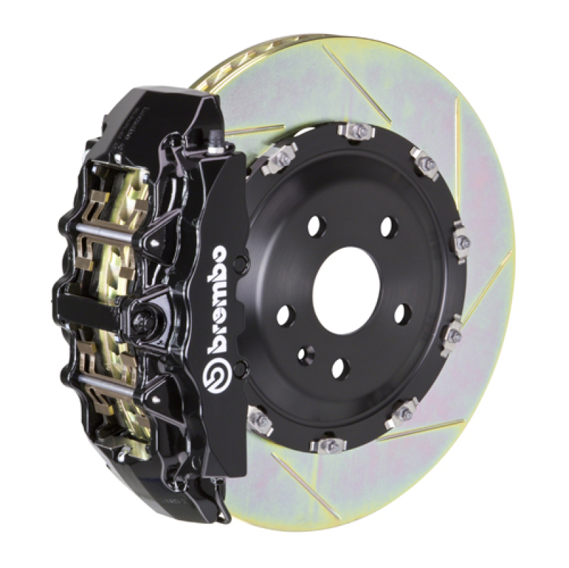 Brembo 08-13 M3/11-12 1M Front GT BBK 6 Piston Cast 365×34 2pc Rotor Slotted Type1-Black