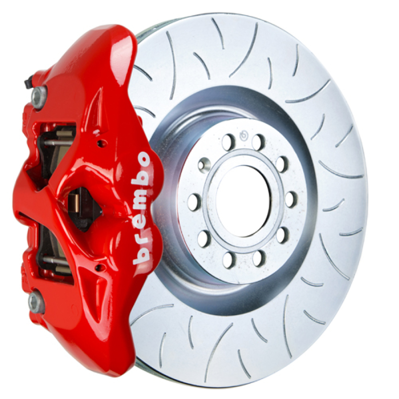 Brembo 16-23 Audi TT Front GT BBK 4 Piston Cast 345×30 1pc Rotor Slotted Type3-Red