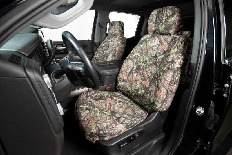 Covercraft 16-23 Toyota Tacoma Carhartt Camo SeatSaver Custom Front Row Seat Covers - Mossy Oak