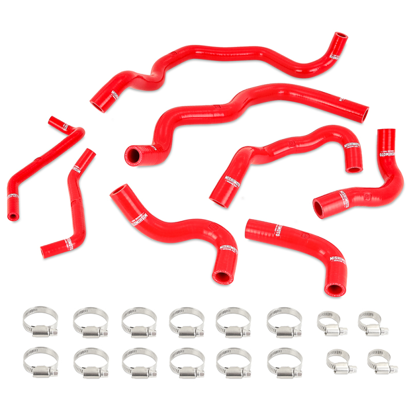 Mishimoto 2016+ Infiniti Q50/Q60 3.0T Ancillary Coolant Hose Kit – Red