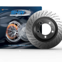 SHW 15-16 Porsche 911 Carrera 4GTS 3.8L w/o Ceramics Right Rr Drill-Dimp MB Brake Rotor(99635240602)