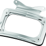 Kuryakyn Curved License Plate Mount Chrome