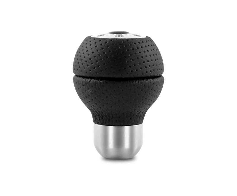 Momo Race Shift Knob – Black Airleather, Aluminum Insert