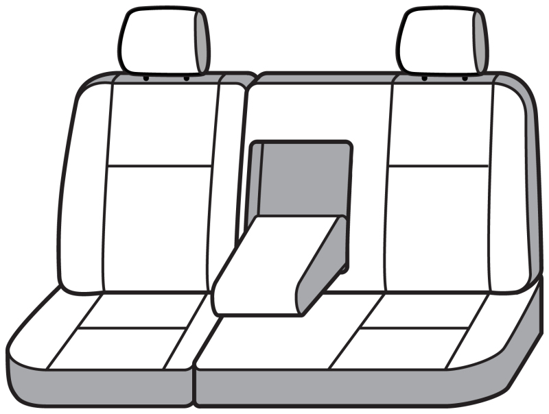 Covercraft 15-22 Chevrolet Colorado Polycotton SeatSaver Custom Second Row Seat Covers - Charcoal