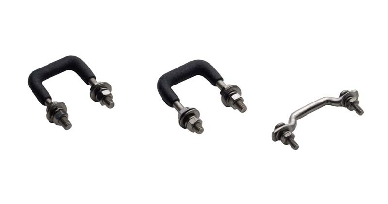 Kentrol 55-86 Jeep Windshield Tie Down Kit CJ – Polished Silver