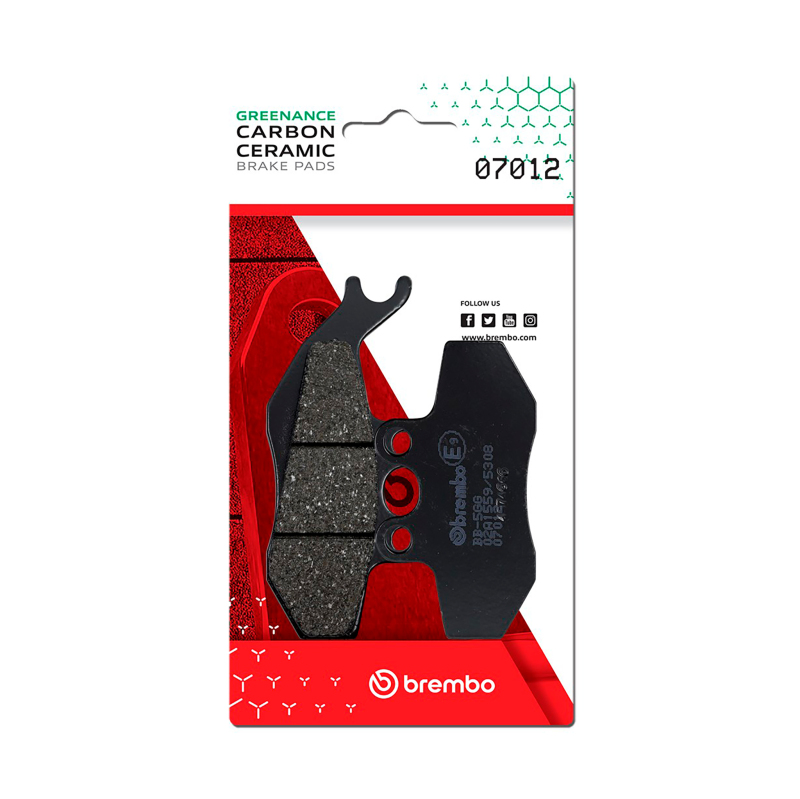Brembo OE Aprilia Etx/Aprilia Mx/Piaggio Hexagon/Piaggio Skipper Carbon Ceramic Brake Pad – Front