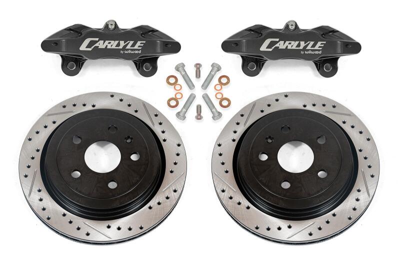BMR Suspension 08-09 Pontiac GT Brake Kit for 15in Conversion Drilled & Slotted Rotors – Black